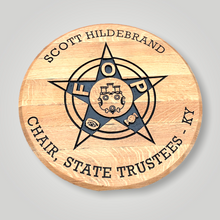 Load image into Gallery viewer, Custom Engraved Bourbon Barrel Head