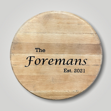 Load image into Gallery viewer, Custom Engraved Bourbon Barrel Head