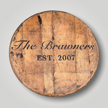 Load image into Gallery viewer, Custom Engraved Bourbon Barrel Head