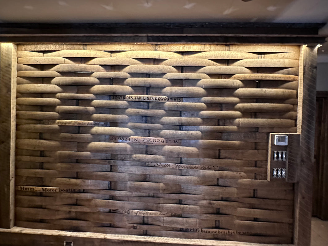 Custom Stave Wall Installation