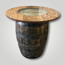 Load image into Gallery viewer, Custom Finished Bourbon Barrel Pub Table
